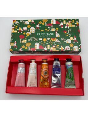 L'Occitane en Provence Hand Cream Gift Set of 5 Scents 1 oz 30 ml New in Box